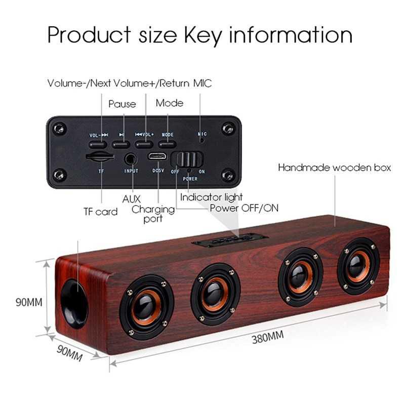 Jual Toproad W8 Stereo Soundbar Subwoofer Bluetooth Speaker Online Februari 2021 Blibli