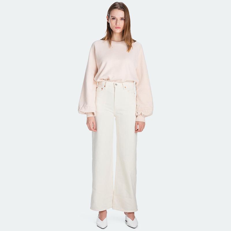 Ribcage Wide Leg Icy Ecru Celana 