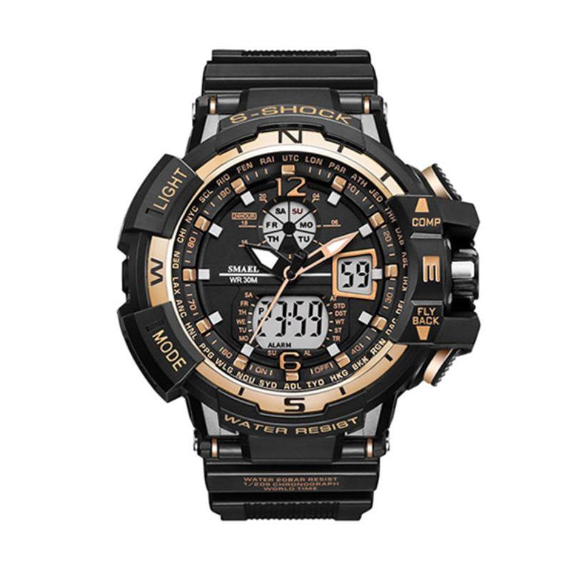 Jual Smael Sport Dual Time Jam Tangan Pria 1376 Original Online Oktober 2020 Blibli Com