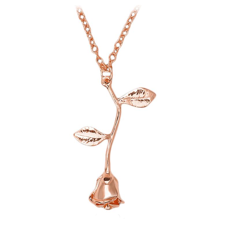 Promo Women Fashion Rose Flower Pendant 