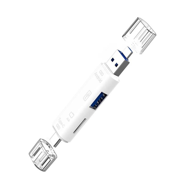 Jual E Accessory New Micro Usb 3 1 Type C Usb Tf Card Reader Otg Hub Adapter Splitter For Samsung Xiaomi Macbook Pc Etc Pc Friend Online November 2020 Blibli Com
