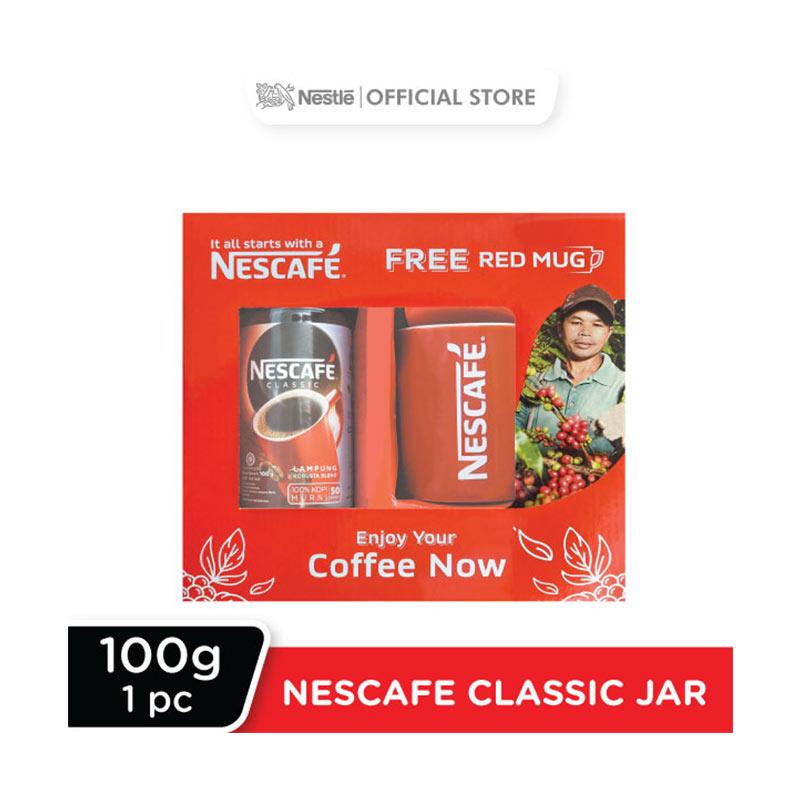 Jual Nescafe Classic Coffee Jar 100 G Free Mug Online Desember 2020 Blibli
