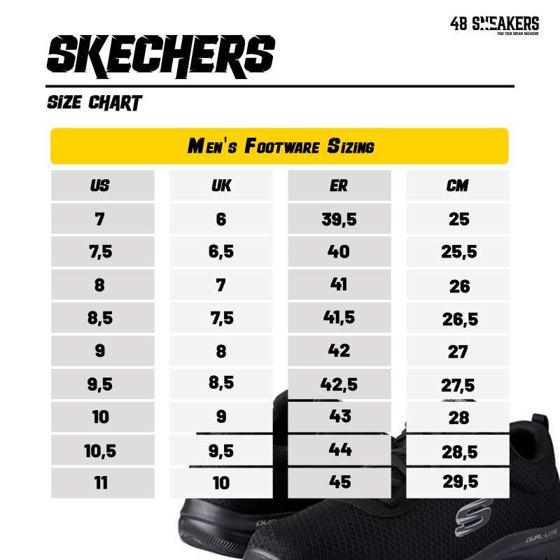 Skechers size hot sale