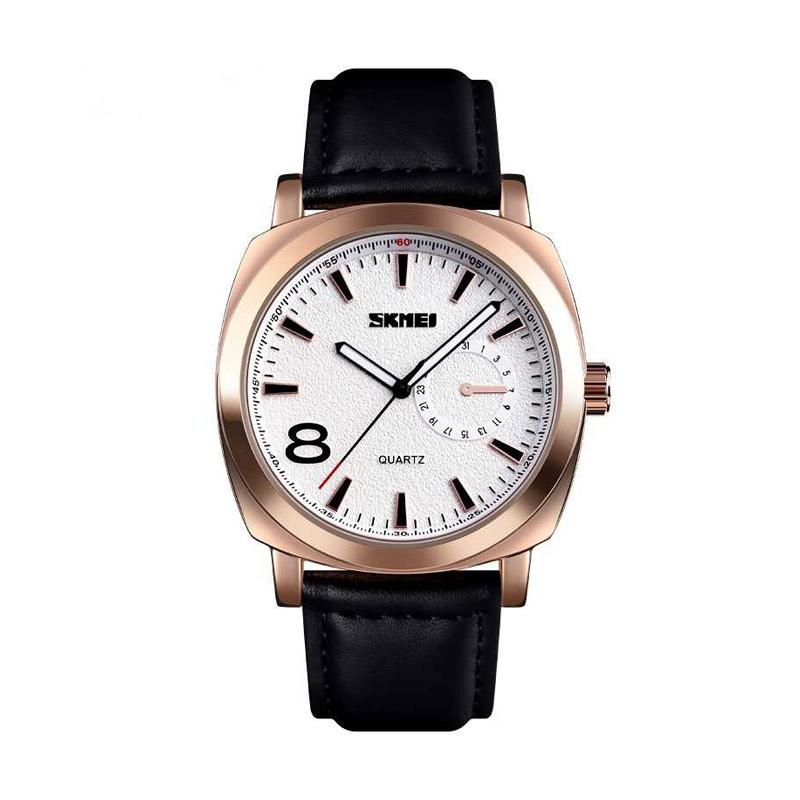 Jual Skmei Jam Tangan Analog Strap Kulit Pria 1466 Online November 2020 Blibli