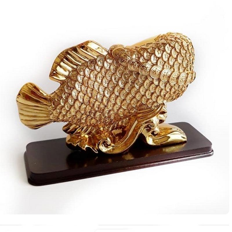 Jual Triwindu Shop Arowana Fish Gold Patung Artifak Online April 2021 Blibli