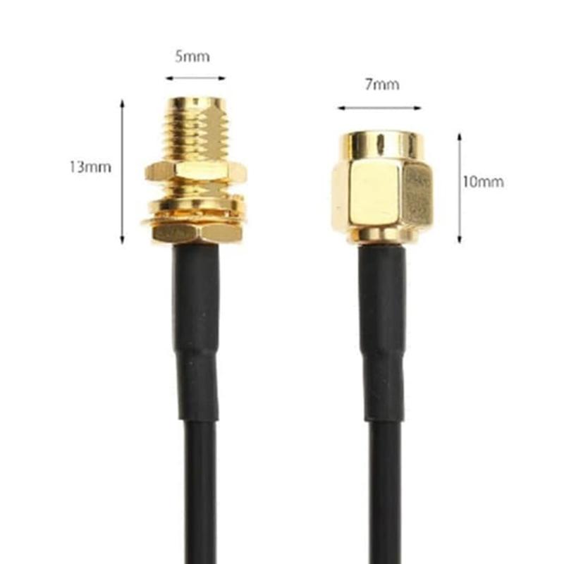 Jual OEM RP-SMA Female to Male Kabel Wifi Perpanjangan Antena Extension [10  m] Online Januari 2021 | Blibli