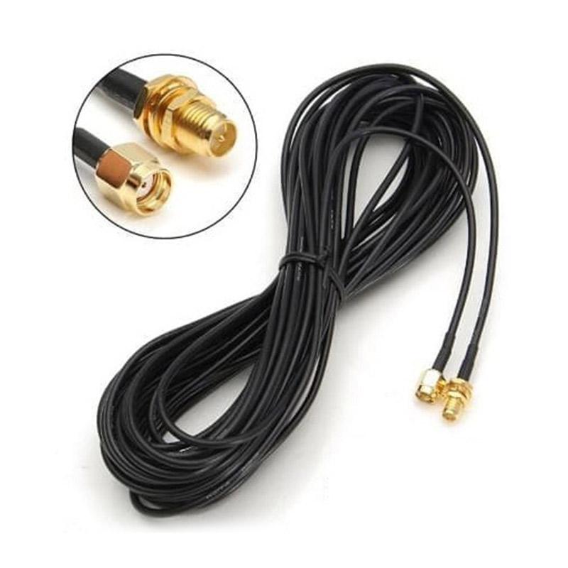 Jual OEM RP-SMA Female to Male Kabel Wifi Perpanjangan Antena Extension [10  m] Online Januari 2021 | Blibli
