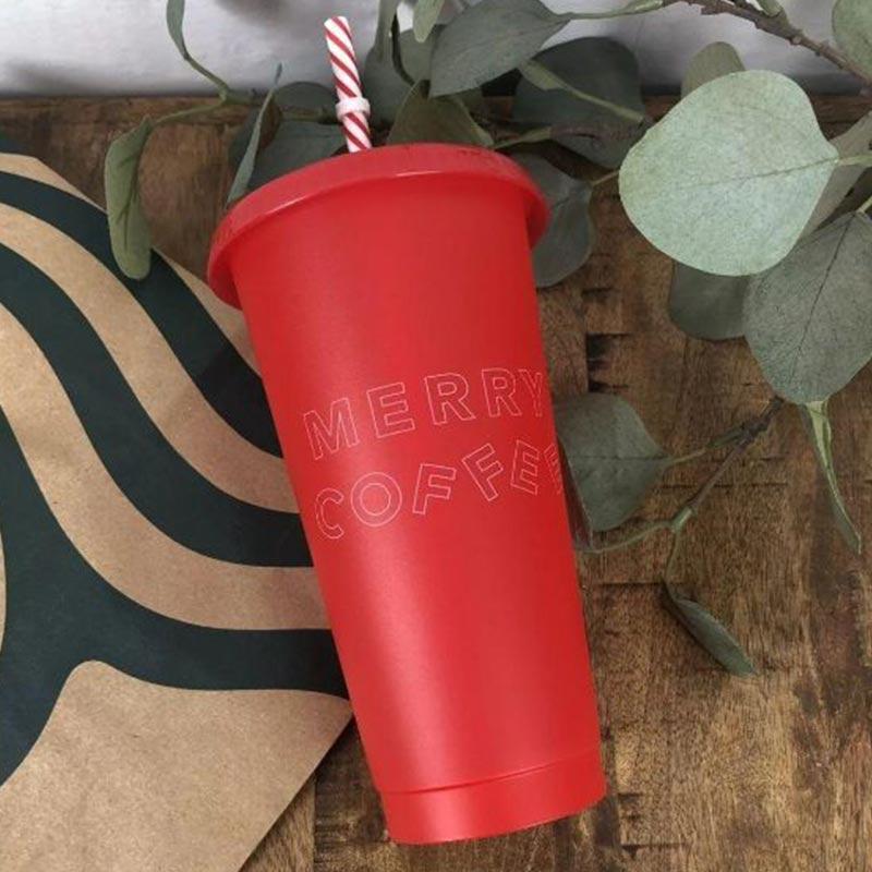 Jual Starbucks Venti Merry Coffee Holiday Reusable Cold Cup Botol