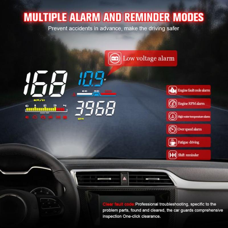 Jual Iudy Hud Obd2 Kepala Up Display Proyeksi Windshield Kecepatan Mobil Proyektor Peringatan Digital Speedometer Mobil Elektronik 5 Inch D500 Murah Februari Blibli Com
