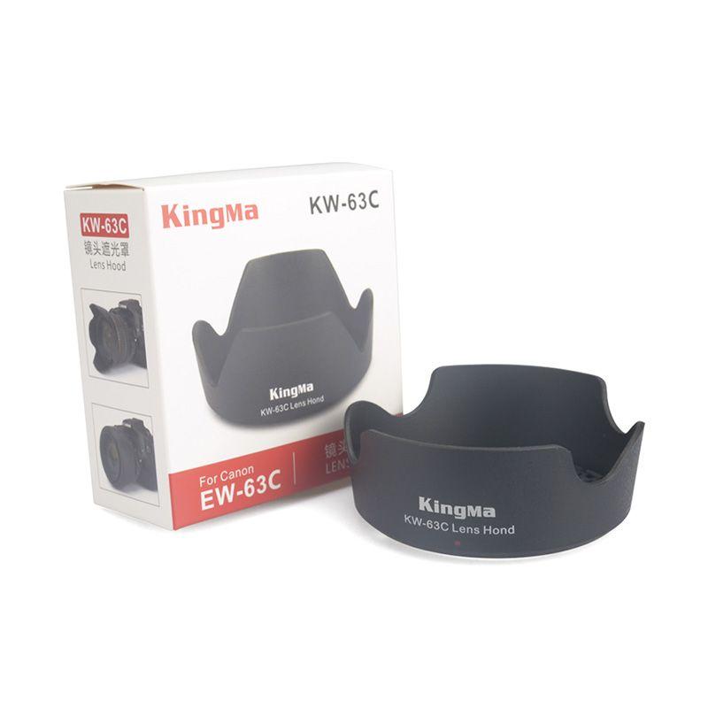 kingma ew 63c lens hood kamera for canon ef s18 55mm 55 250mm stm