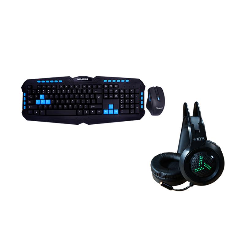 Jual Nyk Nemesis Ws 500 Wireless Keyboard Mouse Gaming Nyk Hsn07 Headset Set Bundle Online Desember 2020 Blibli