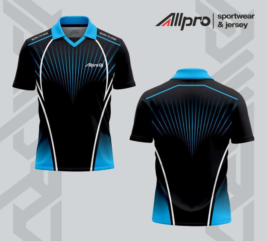 Jersey Sapatenis Polo Blue ALLPRO DJ Kaos Sport Jersey Polo Tenis