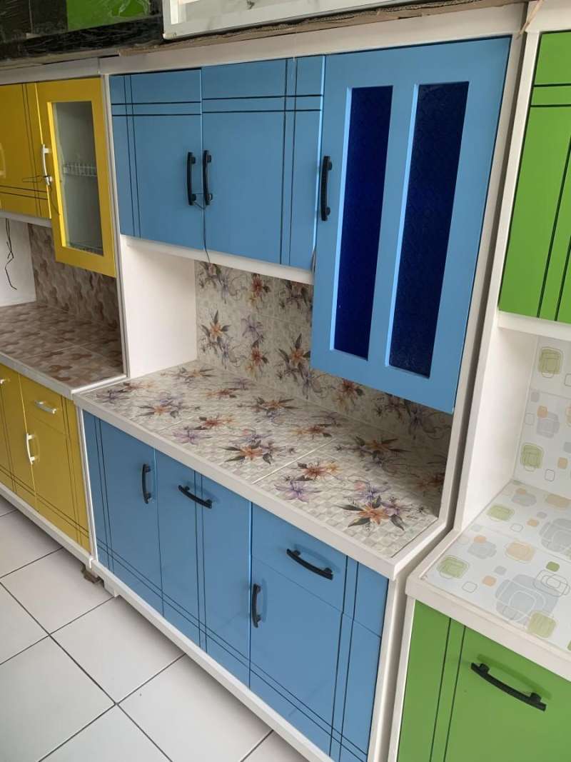 rak sayur rak piring 3 pintu minimalis