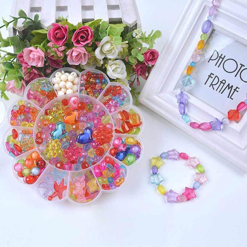 Jual H Ikea Diy Crafts Arts Jewelry Making Girl Toy Kid Beads Kit For Children S Handmade Bracelets Necklace Online September 2020 Blibli Com