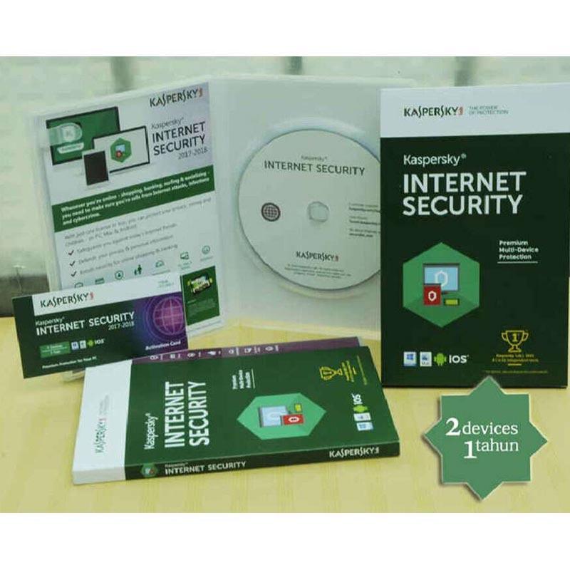 Kaspersky Internet Security 2020 Latest Version Software Antivirus  [Original/ 2 PC 1 Tahun]