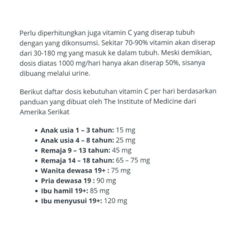 Kimia Farma Food Supplement Vitamin C 50mg 1 ox 10 Strip 100 Tablet Terbaru Agustus 21 Harga Murah Kualitas Terjamin Blibli Kimia Farma Food Supplement Vitamin C 50mg 1 ox 10 Strip 100 Tablet Terbaru Agustus 21 Harga Murah Kualitas Terjamin Blibli