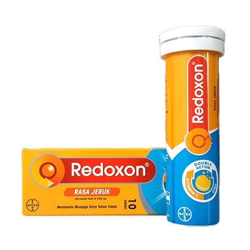 redoxon double action rasa jeruk multivitamin suplemen 10 tablet