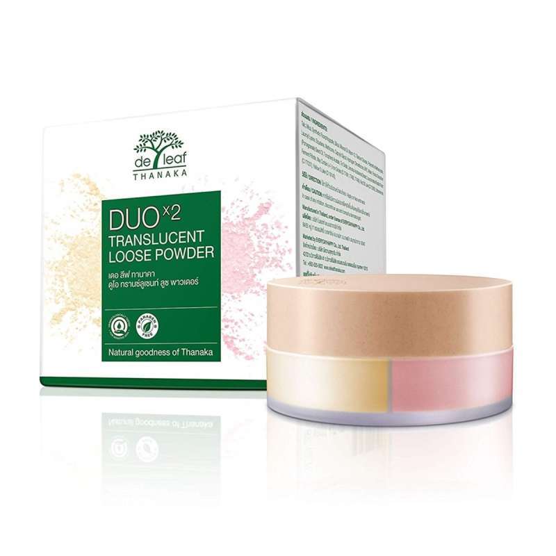 Jual De Leaf Thanaka Duo Translucent Loose Powder 15g Online November 2020 Blibli