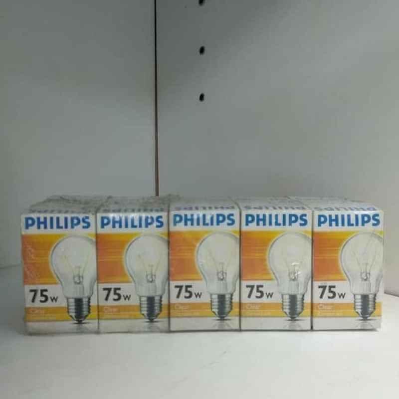 Jual Philips Classic Clear Bohlam Lampu Pijar 75 W Online Agustus 2020 Blibli Com