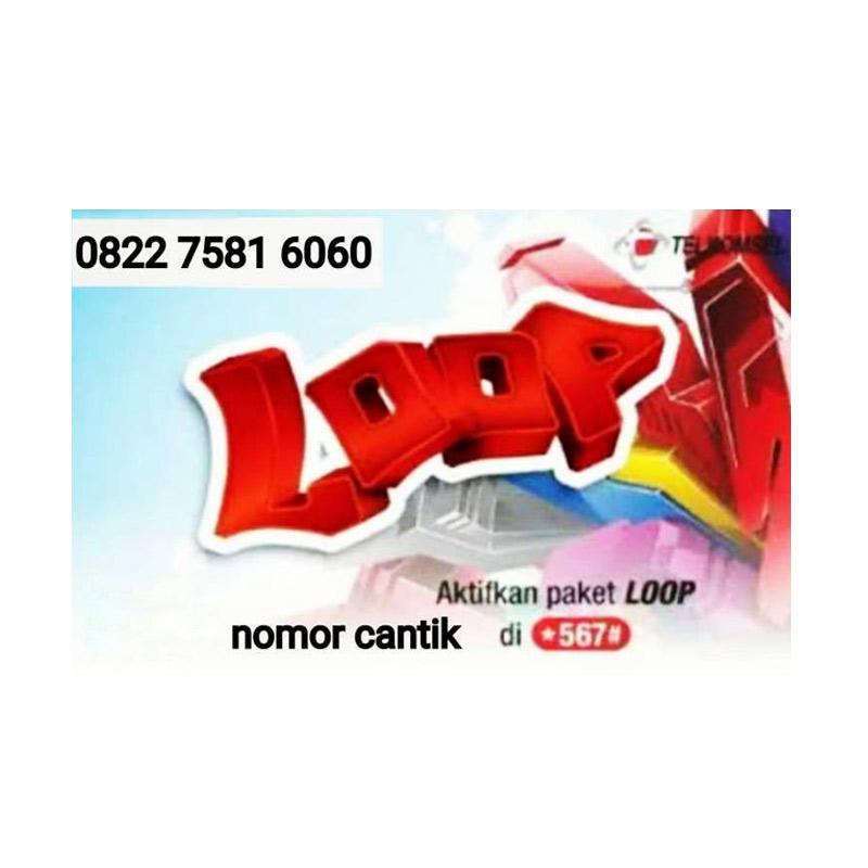 Jual Telkomsel Simpati Loop Nomor Cantik 0822 7581 6060 Kartu Perdana 4g Lte Online Oktober 2020 Blibli Com
