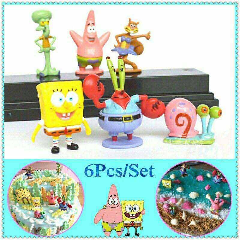 Jual Oem Spongebob Squarepants Set Mainan Anak Hiasan Kue Spongebob Action Figure 6 Pcs Online Desember 2020 Blibli
