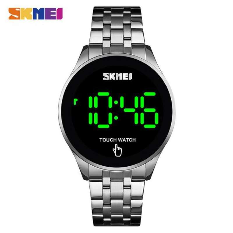 SKMEI 1579 Original Jam Tangan Pria Digital LED Rantai Tahan Air