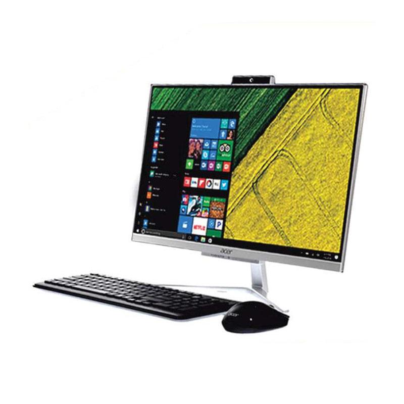 acer aspire c22 866 desktop all in one pc silver i3 8130u windows 10 ud bbnsn 001