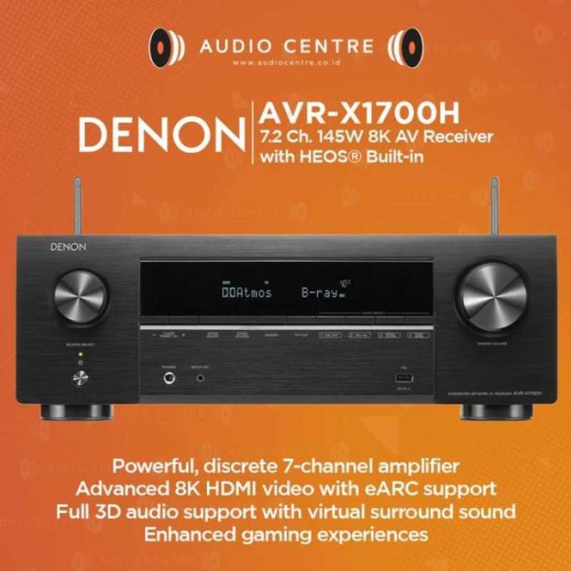 Denon AVR-X1700H - 7.2 Channel AV Receiver