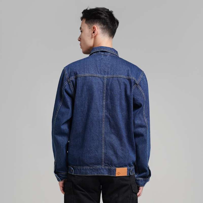 Promo Lee Cooper Jacket Denim Hunter Classic Dark Blue XXL