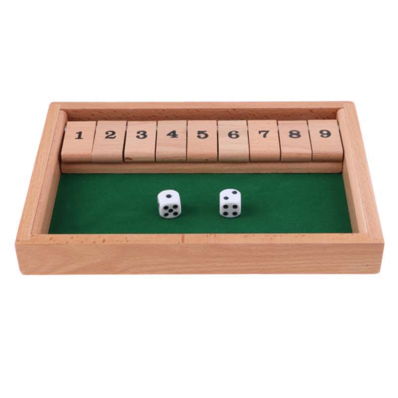 Jual Oem Wood Shut The Box Game Handmade Wooden 9 Numbers With 2 Dice Vintage Games Murah Desember 2020 Blibli