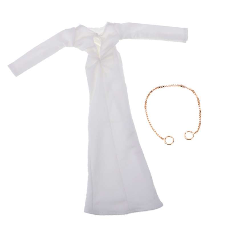 OEM 1:6 White Female Formal Dress Coat 