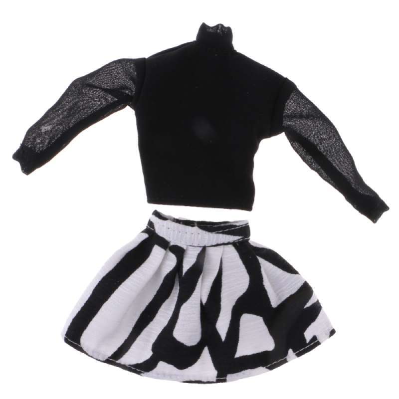 Clothes For Doll Chiffon Blouse Shirt Frilly Dress Skirt Accessory