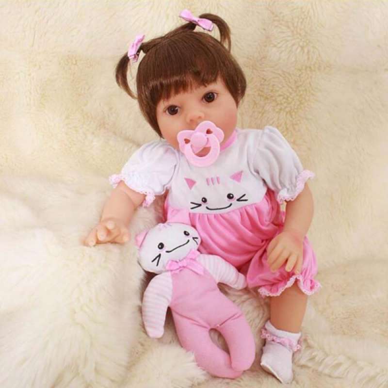 Jual Oem Reborn Baby Soft Vinyl Doll Realistic Newborn Doll In Outfits 50cm 20inch Online September 2020 Blibli Com