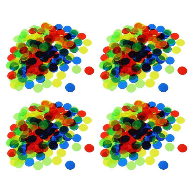 Jual Oem Pack Of 400 Professional Bingo Chips Transparent Game 5 Colors 1 5x1 5cm Online Desember 2020 Blibli