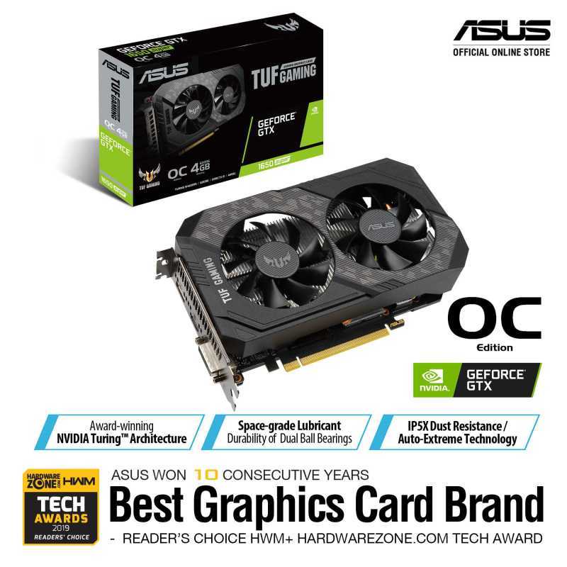Jual Asus Tuf Gaming Geforce Gtx 1650 Super Oc Edition 4gb Gddr6 Online November 2020 Blibli