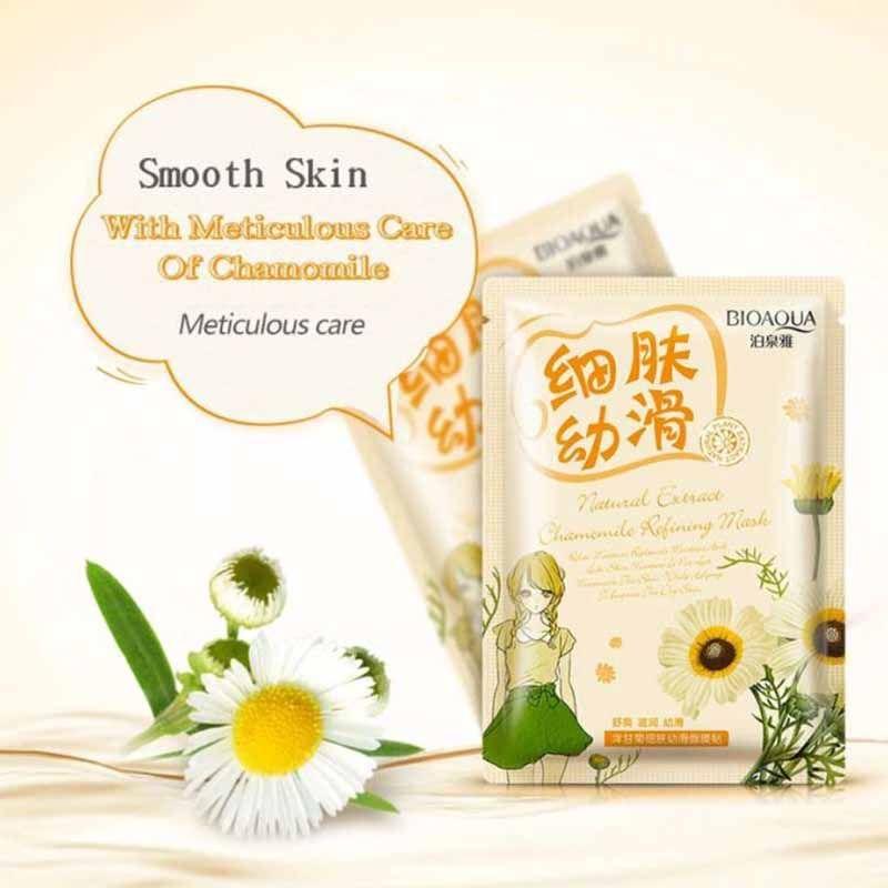 Jual Bioaqua Natural Extract Mask Chamomile Masker Wajah 30g Original Online November 2020 Blibli