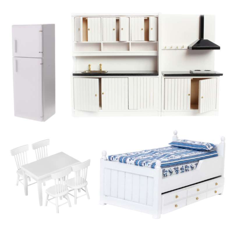 miniature dollhouse kitchen sets
