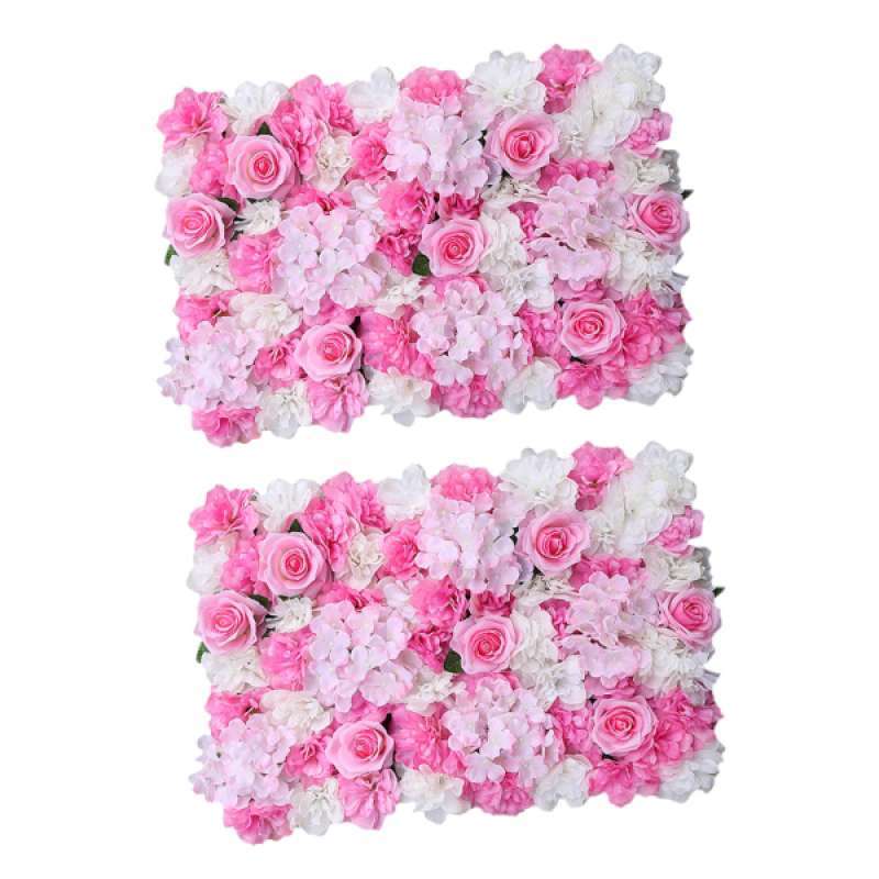 Jual Oem 2x Artificial Silk Fake Rose Flower Wedding Stage Background Decor Pink Online Oktober 2020 Blibli Com