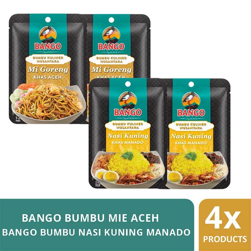 Jual Promo Fs Bango Meal Maker Mix Bumbu Nasi Kuning Manado Twin Pack 2pcs X 35g 68211800 Bango Bumbu Mie Aceh Twin Pack 2 Pcs X 25g 68211802 Murah September 2020 Blibli Com