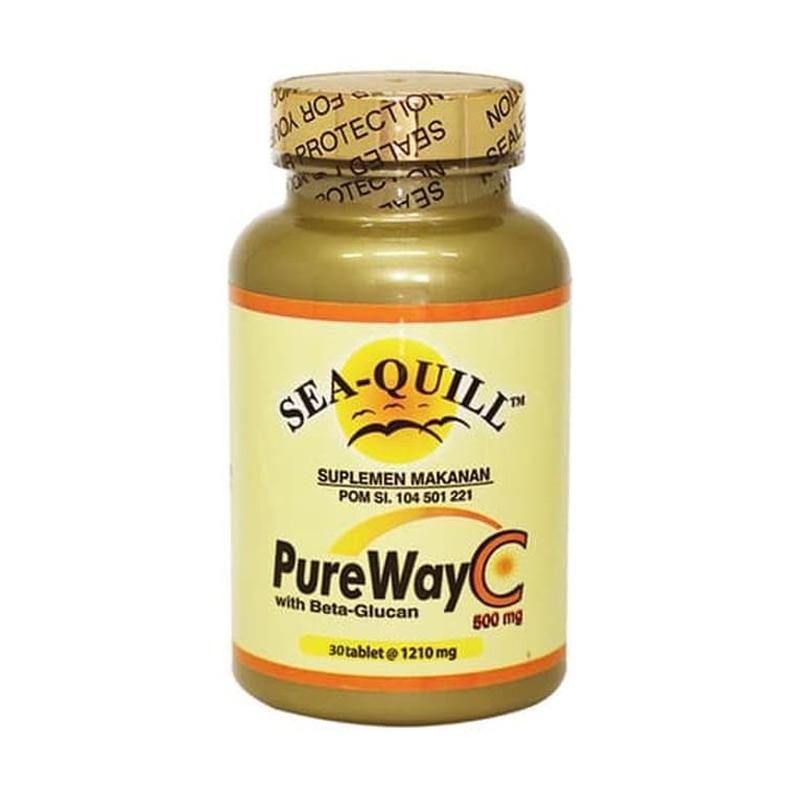 Jual Sea Quill Pureway C 500 Mg With Beta Glucan 30 Tabs Vitamin C Sea Quill Seaquill Online Oktober 2020 Blibli Com