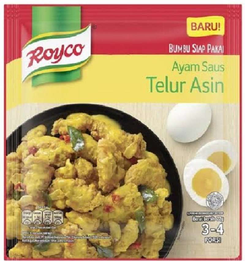 Jual Royco Saus Telur Asin Bumbu Masak Instan 22 G Online November 2020 Blibli