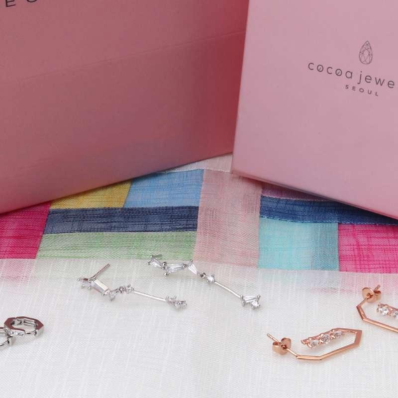 Jual Cocoa Jewelry Anting Wanita Korea Silver Post Raindrop Rose Gold Color Online Desember 2020 Blibli