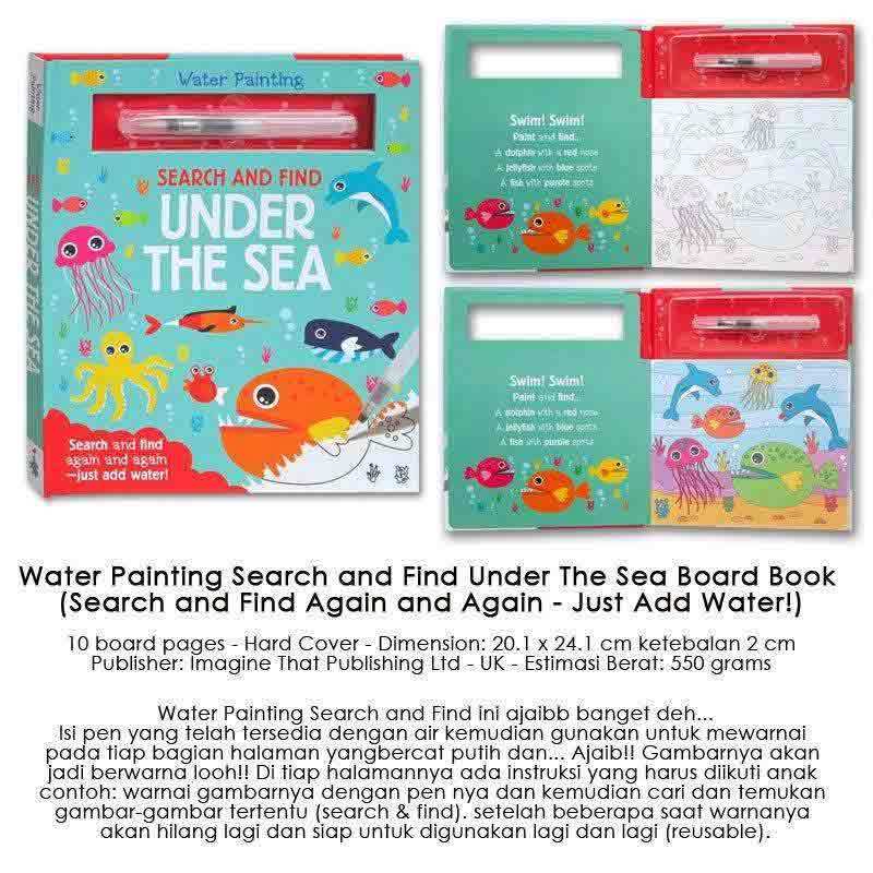 Jual Imagine That Publishing Ltd Water Painting Search And Find Under The Sea Search And Find Again And Again Just Add Water Board Book Online November 2020 Blibli Com