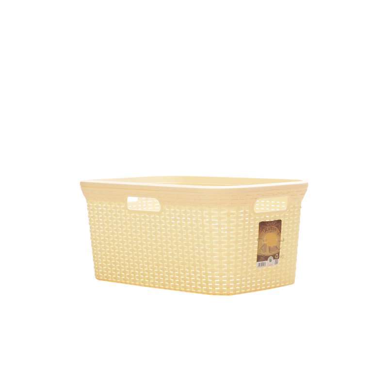 Jual Green Leaf Laundry Basket Keranjang Baju Plastik Motif Rattan 1523 Online November 2020 Blibli Com