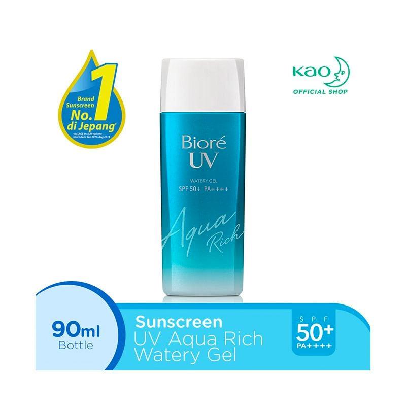 Jual Surabaya Biore Uv Aqua Rich Watery Gel Sunscreen Skin Care Spf 50 Pa 90 Ml Online Oktober 2020 Blibli Com
