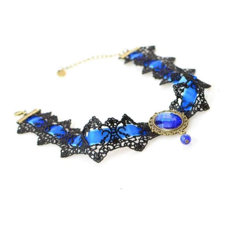 Jual Vintage Choker Necklace Black Cord 