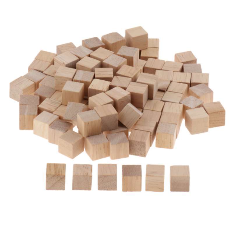 wooden counting cubes