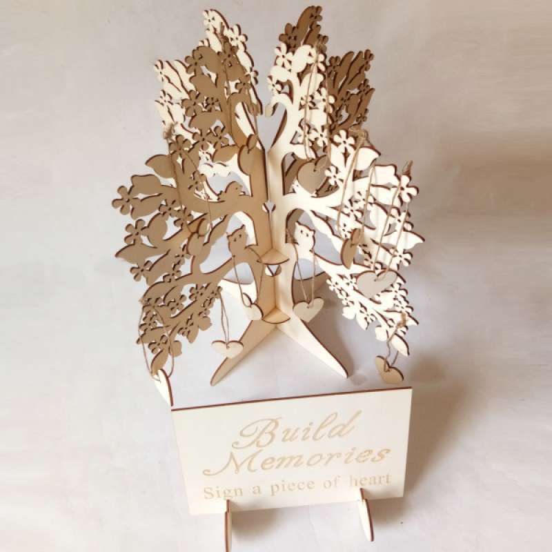 Jual Wood Diy Wedding Guest Book Wishing Tree Birthday Party Ornaments Decoration Online Januari 2021 Blibli