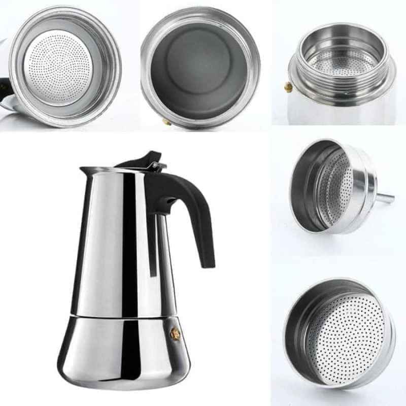 Promo Moka Pot Stainless 6cup (300ml 