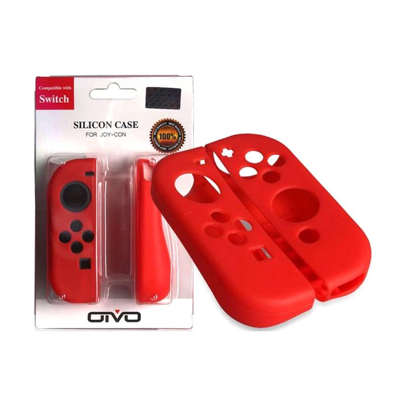 Jual Oivo Silicone Cover Case Joy Con Nintendo Switch Merah Di - Main Image